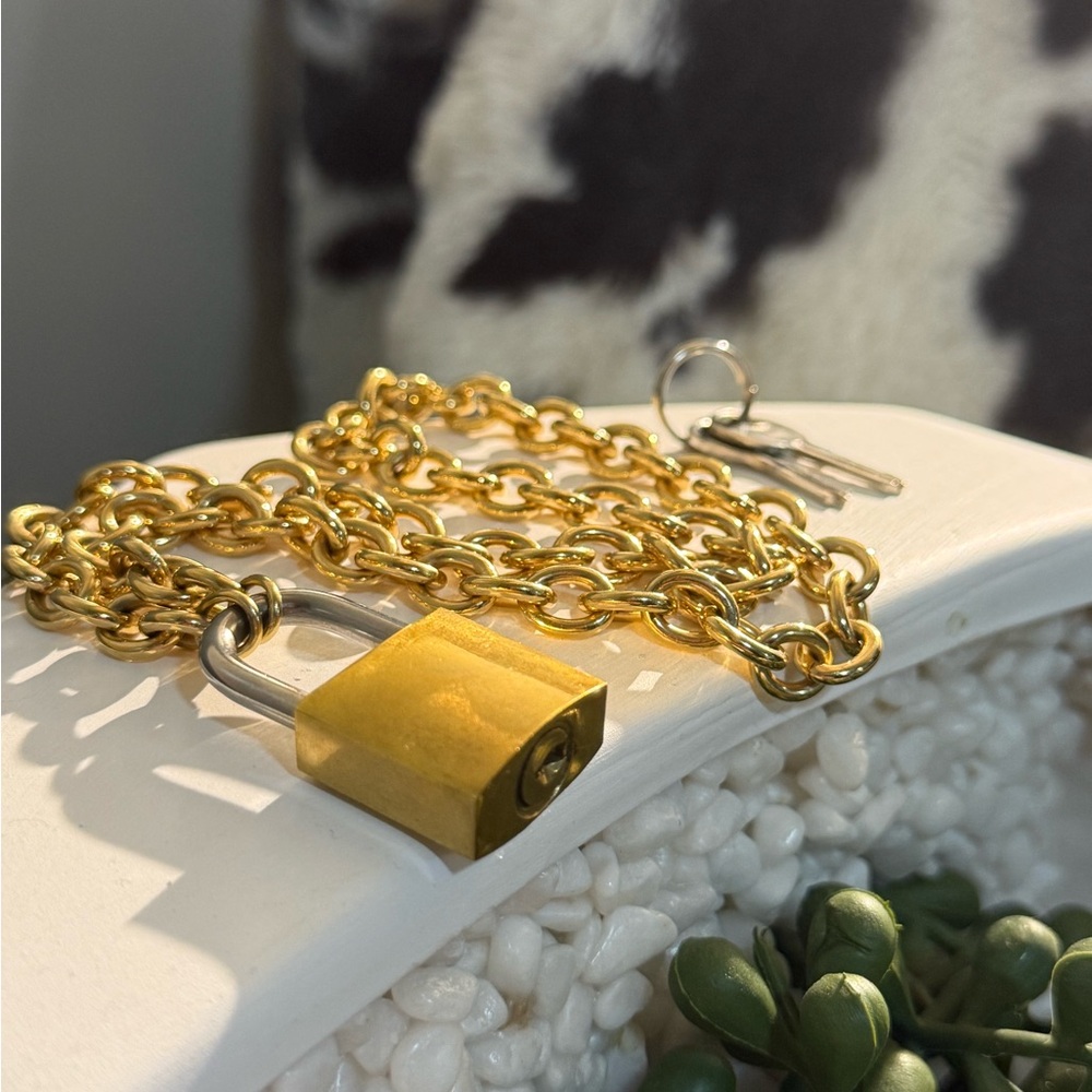 Vanessa Mooney Padlock Necklace & Key
